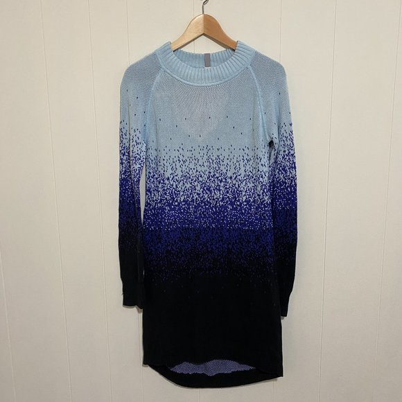 Ivivva Caspian Blue Ombre Warm Me Up Sweater Dress Size 14 Kids (Women's XS) - Picture 6 of 13